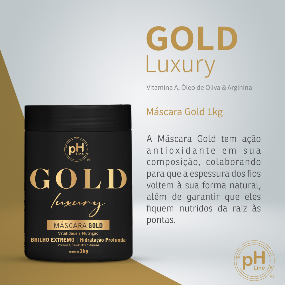 GOLD LUXURY PRO MASK 1 KG PH LINE PROFESSIONAL