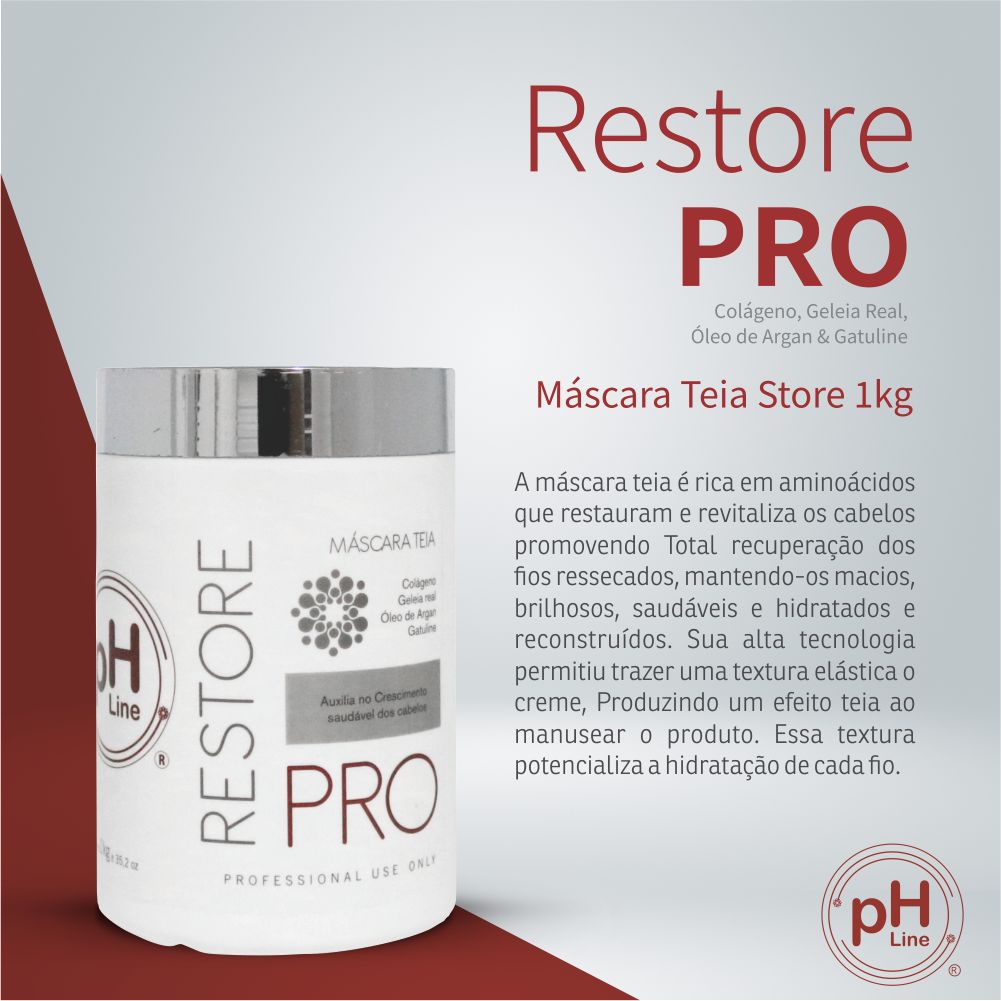 RESTORE PRÓ ( Máscara Teia ) 1kg PH LINE PROFESSIONAL