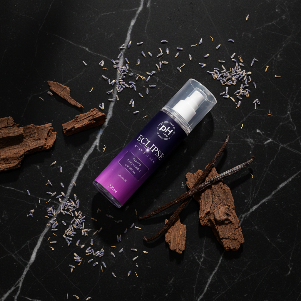Eclipse Body Splash - flat lay mármore preto
